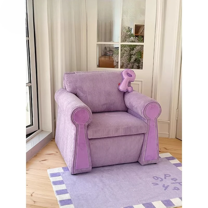 

Casual sofa chair lock shape retro sofa reclining sleeping balcony bedroom living room single chair