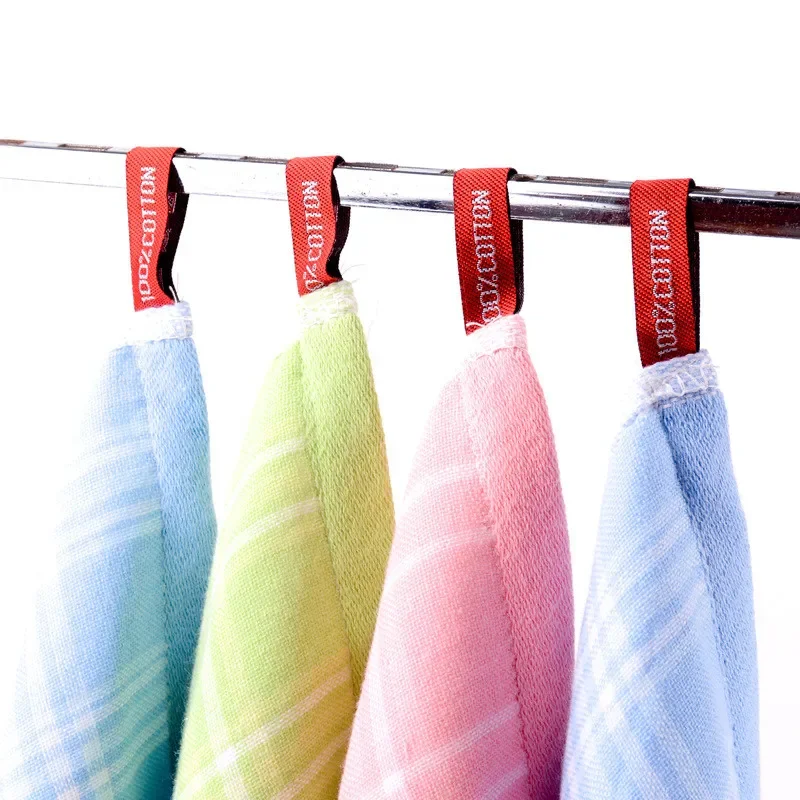 1 قطعة 30x30 سنتيمتر الكرتون جرو الجاكار منقوشة القطن لينة ماصة الحمام معلقة الأطفال أطفال منشفة وجه مربعة