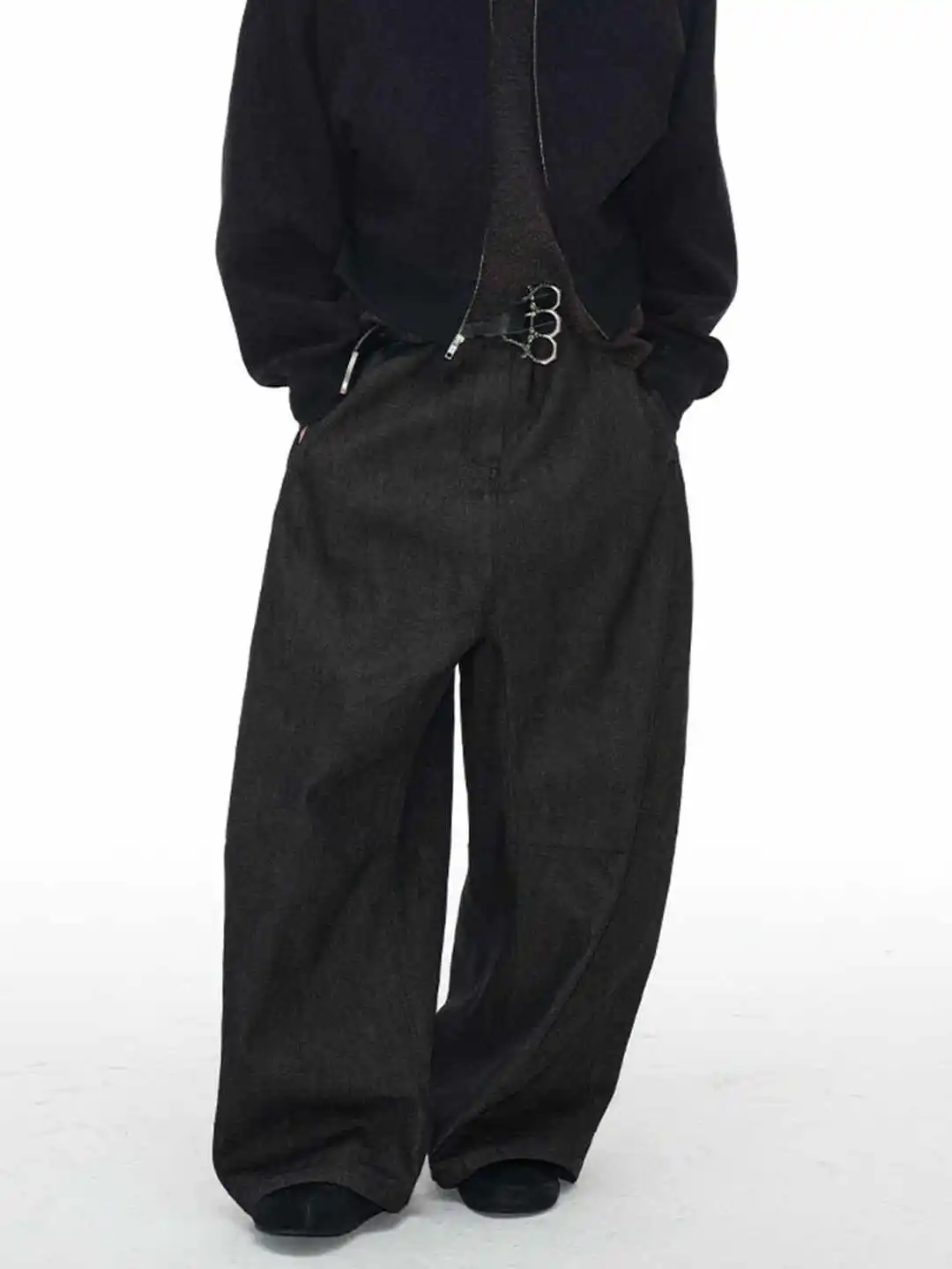 

Черные мешковатые прямые джинсы женские корейские модные уличные брюки с высокой талией и широкими штанинами женские свободные джинсовые брюки для мытья полов Y2K