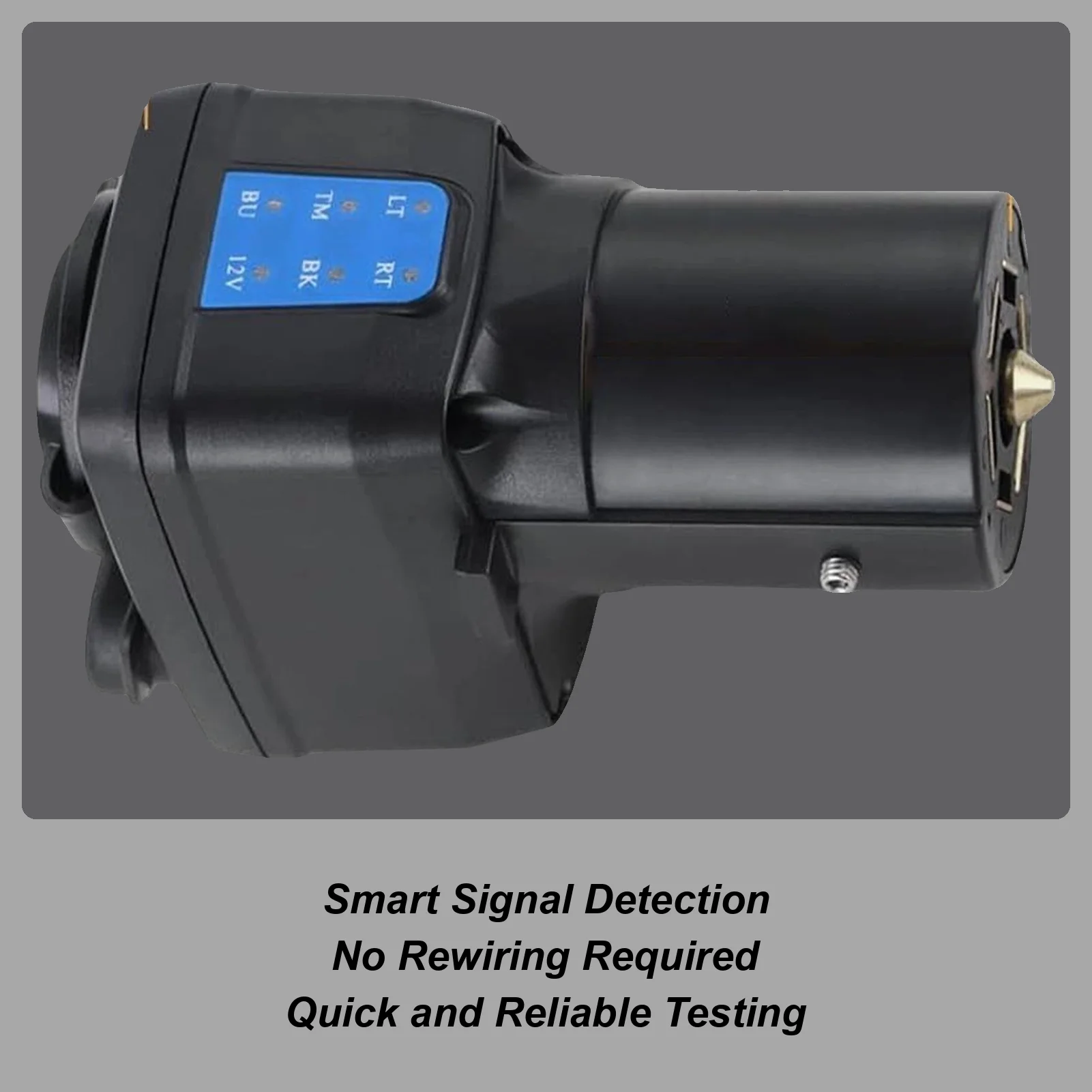 

Trailer Light Tester 7 Pin Connector with LED Indicators Trailer Light Test Adapter for Boats RV Pickup Wiring Installation
