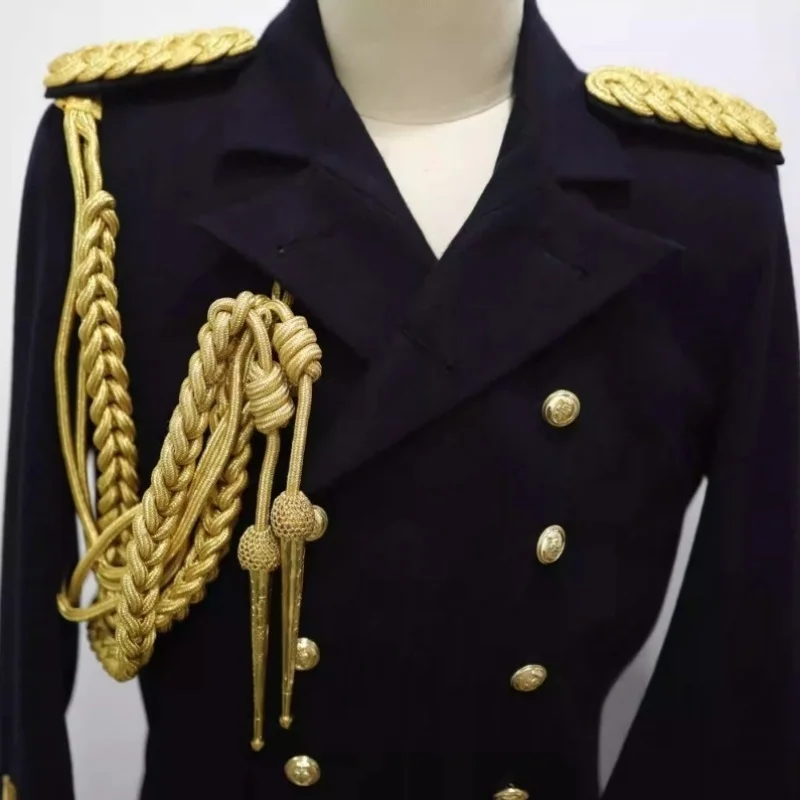 

British Style Army Shoulder Aiguillette Golden Wire Army Aiguillette Silver Wire Cord English Style Military Accessories