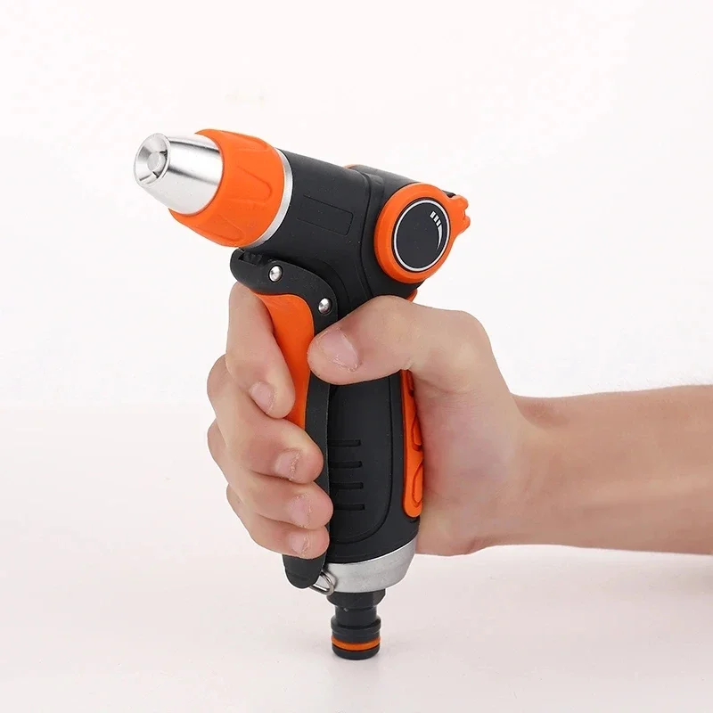 Hose Water Spray Gun Adjustable Car Wash Gun Garden Spray Portable High Pressure Gun Sprinkler Nozzle Garden Water Jet