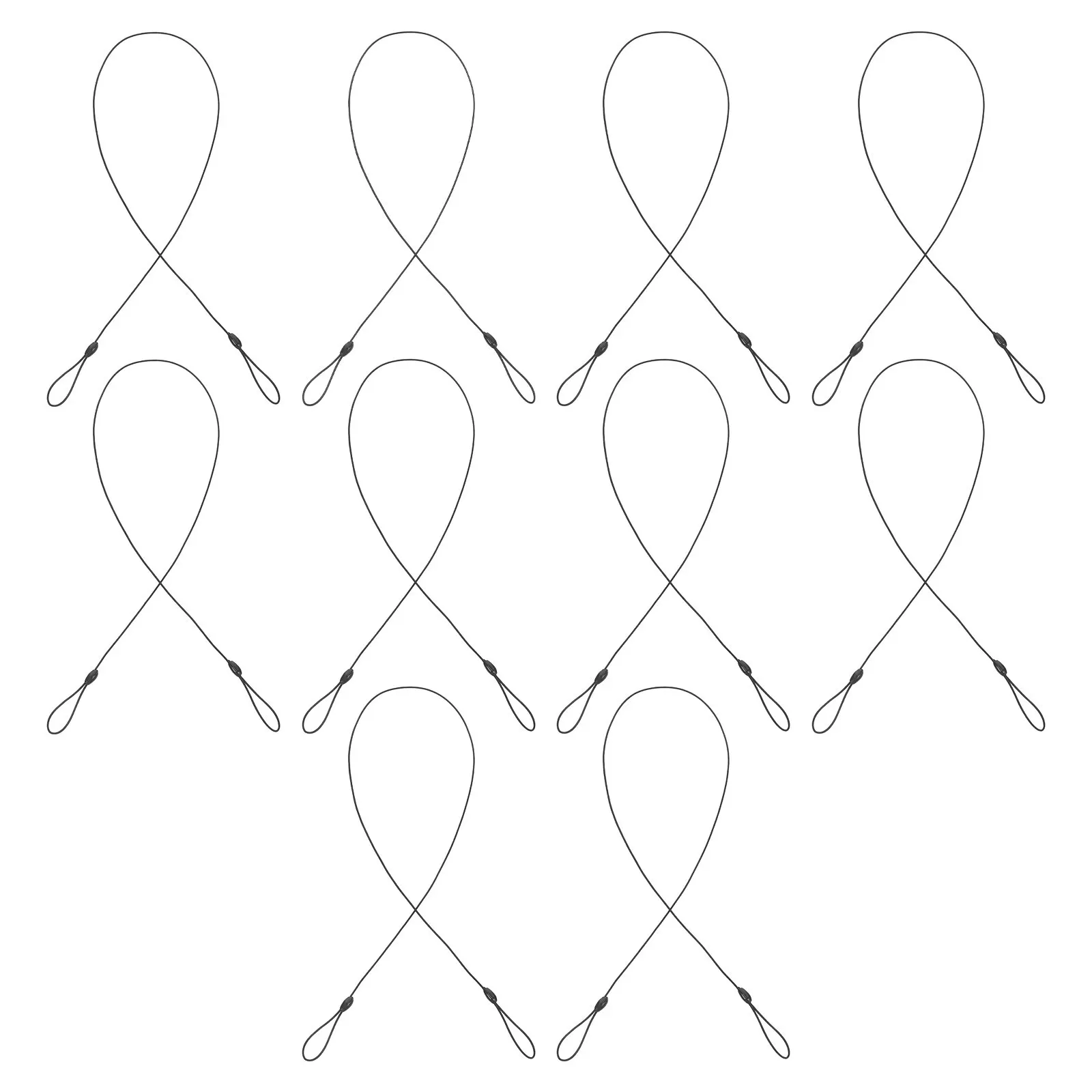 

10Pcs Elastic Badge Lanyard Stylus Pen Mask Holder Retractable Spring Cord Plastic Anti Lost Strap Touchscreen Pen Leash