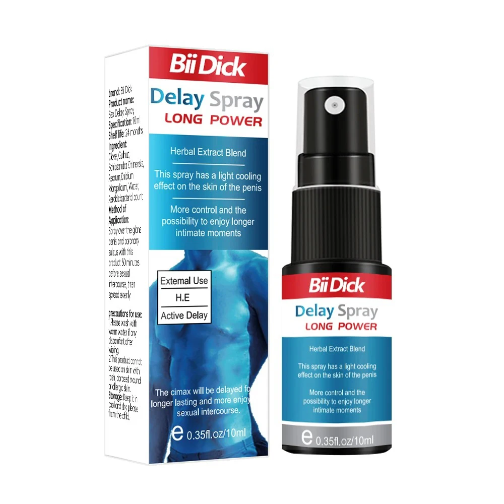 10ML Delay Spray for Men Effective Sex Lasting 60min Man Big Dick Erection Lubricant Penis Anti Premature Massage Gel Sex Care