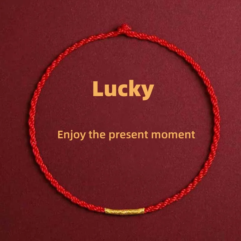 محظوظ زهر الخوخ نقل الخرزة أساور للنساء محظوظ حبل أحمر اليدوية أساور مجدولة سحر الصداقة مجوهرات هدايا