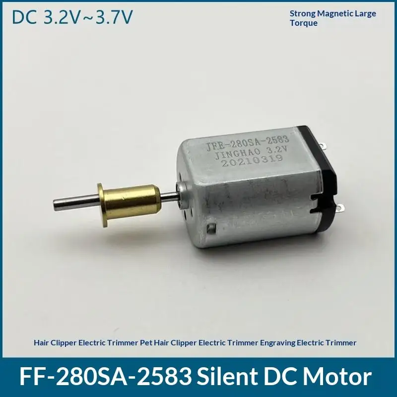 1Pcs DC3.2V-3.7V High Torque Hair Clipper Hair Clipper Carving Hair Clipper Motor FF280SA-2583 DC Motor