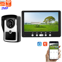 SYSD Tuya Intercom 7 inch WIFI Doorbell Video Door Phone1080P Camera System with Unlock