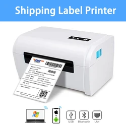 High Speed Shipping Mini Express Label Printer USB Bluetooth Desktop Thermal Printer Label Maker Sticker Label Barcode Printer