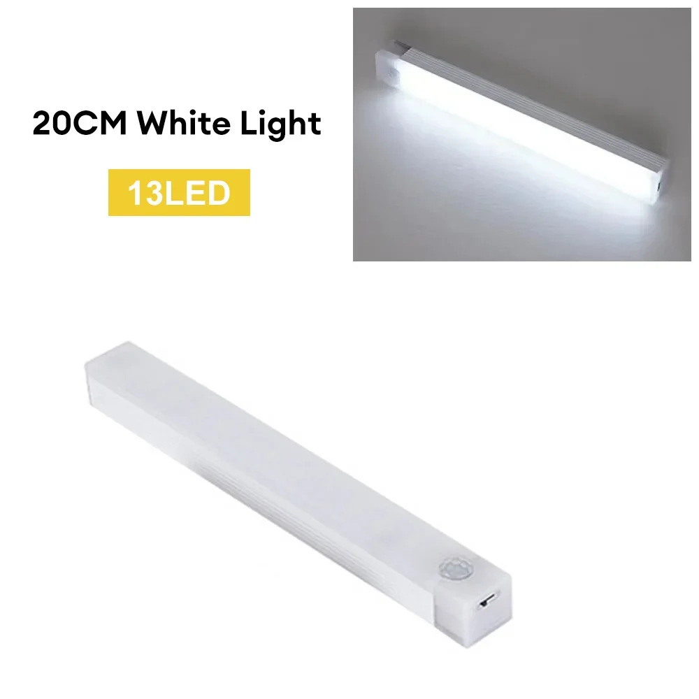 LED-bewegingssensorlicht Draadloos LED-nachtlampje Type C Oplaadbaar licht Kast Garderobelamp Trapverlichting voor keuken