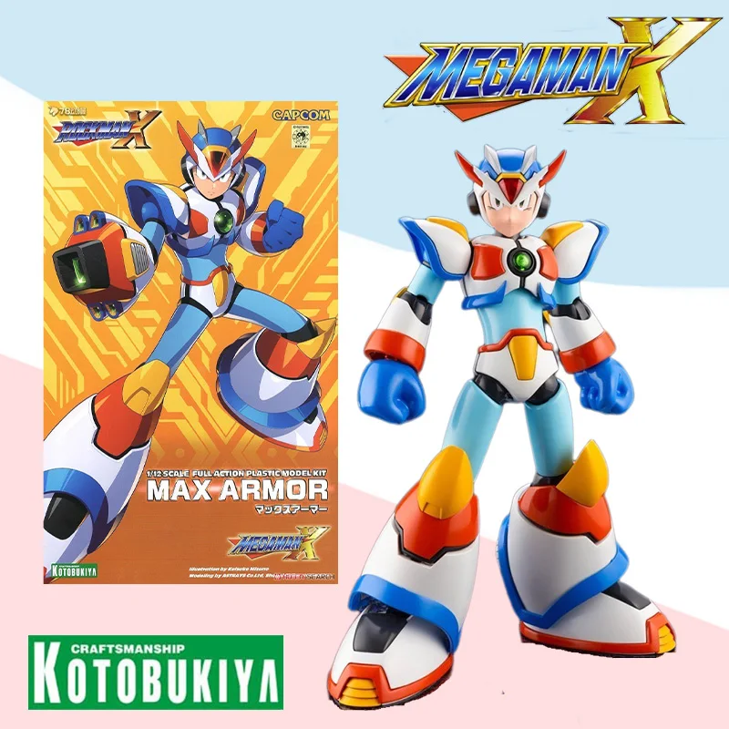 

Kotobukiya BOX 1/12 ROCKMAN MEGAMAN X MAX ARMOR Scale Action Anime plastic model kit Assembly toy gift for kids children