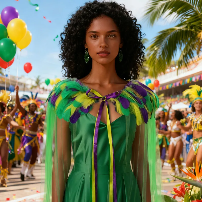 

Карнавальный трехцветный плащ с перьями, костюм для вечеринки, реквизит для ролевых игр