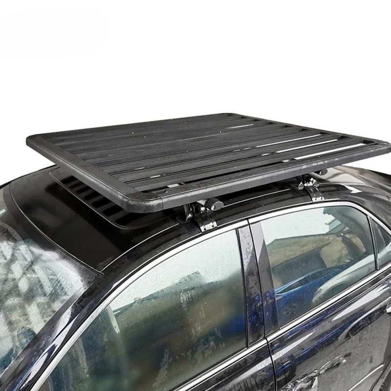 

Car Flat Roof Rack Platform Luggage Carrier Iron Universal Car 4x4 Roof Luggage Bar Car Luggage Basket