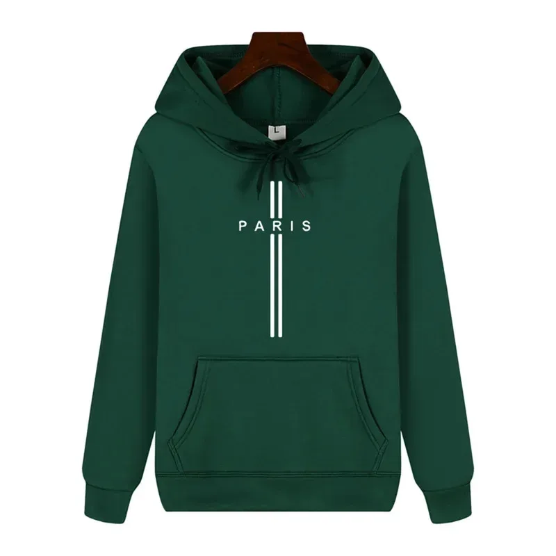 Einfacher, bedruckter Herren-Hoodie für Herbst und Winter mit Komfort-Plus-Kaschmir, hochwertig, lässig, modisch, warm, Streetwear