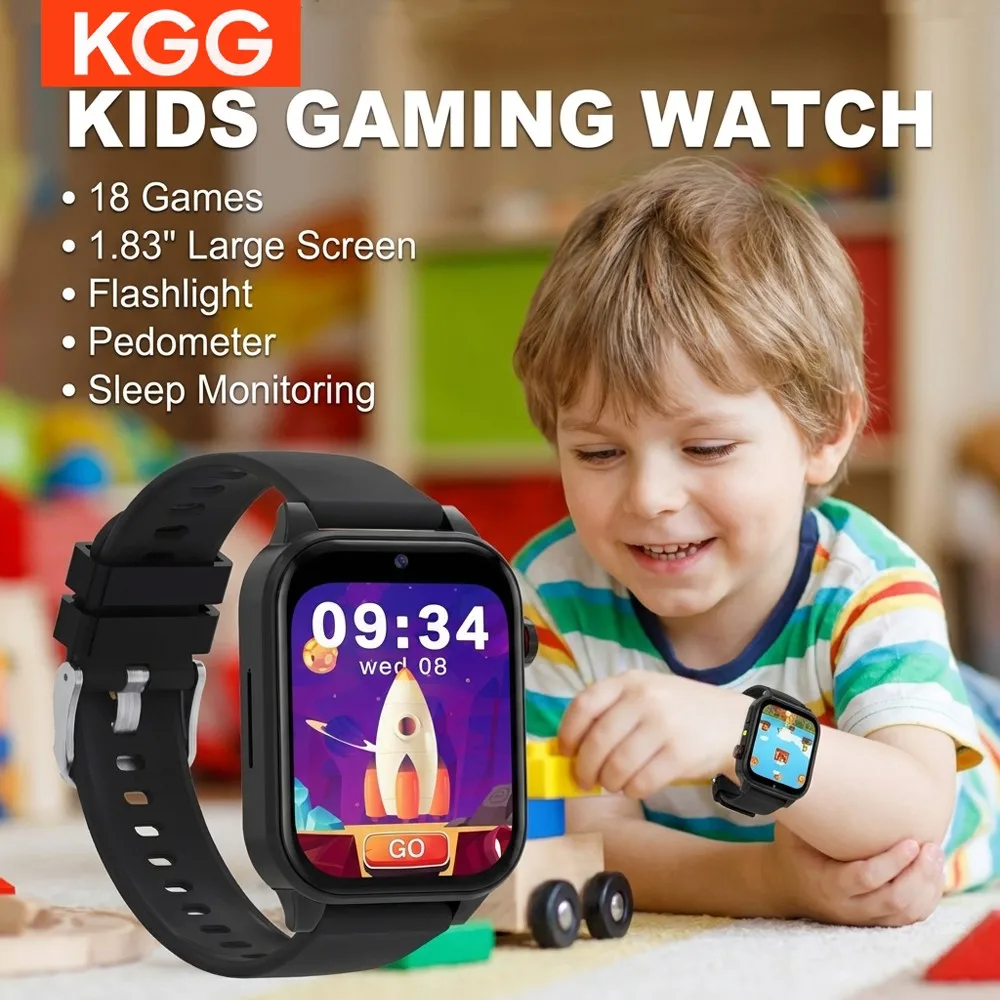

Kids Smart Watch HD Screen Camera Games Flashlight Sleep Monitor Alarm Clock Gift for Boys Girls