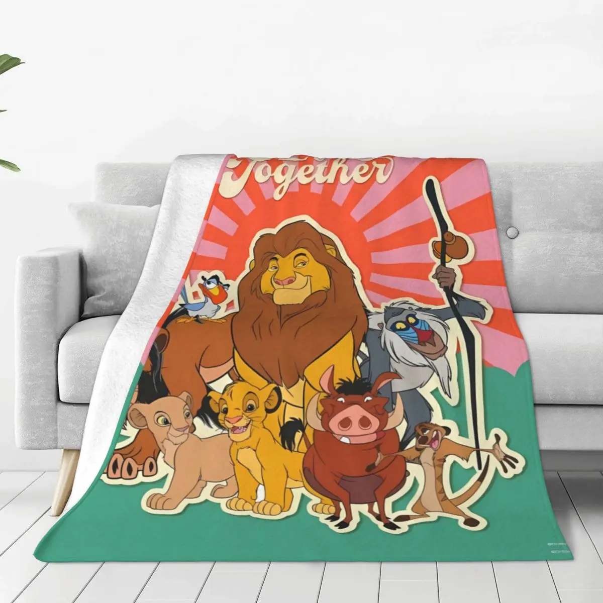 Simba Lion King Blanket Quality Super Soft Throw Blanket Autumn Airplane Travel Living Room Funny Bedspread