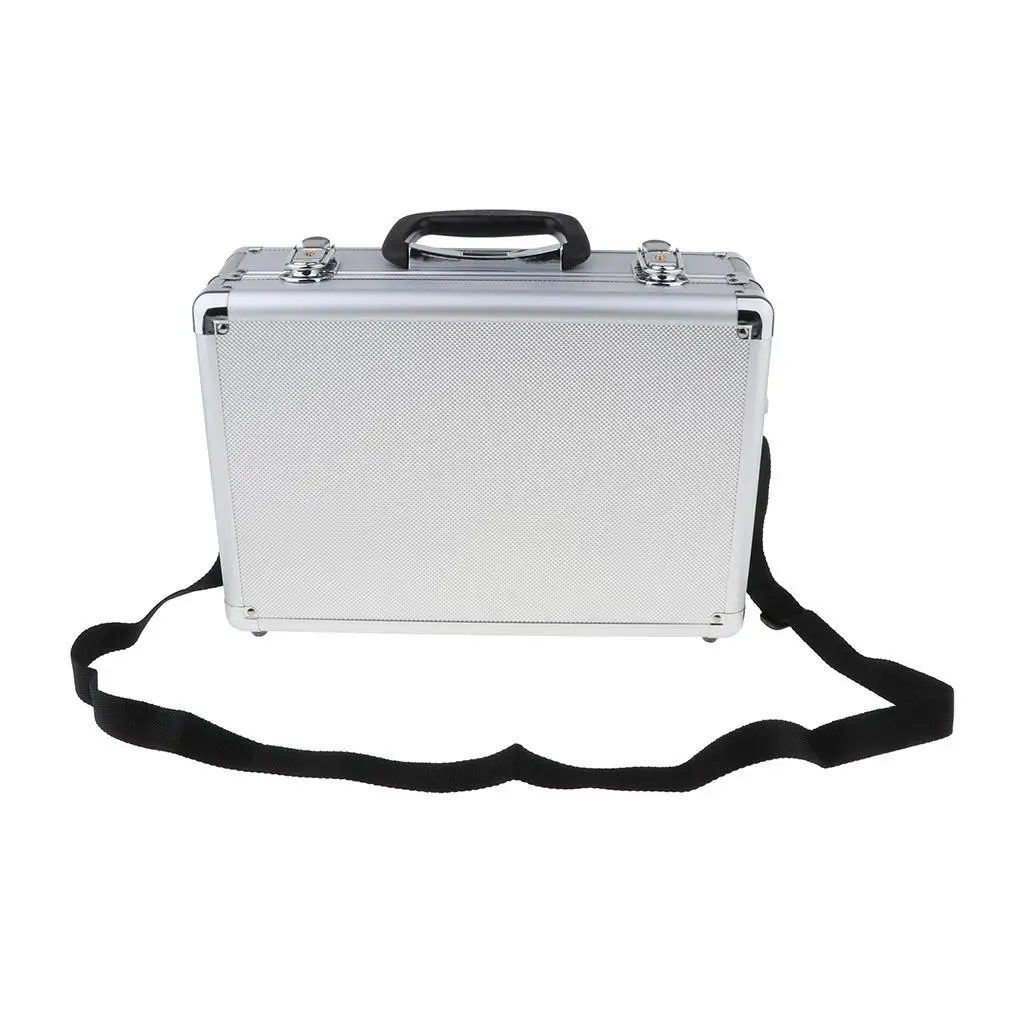Hard Shell Aluminum Travel Case Waterproof Lockable Equipment Organizer for JR Universal RC Transmitter and Battery