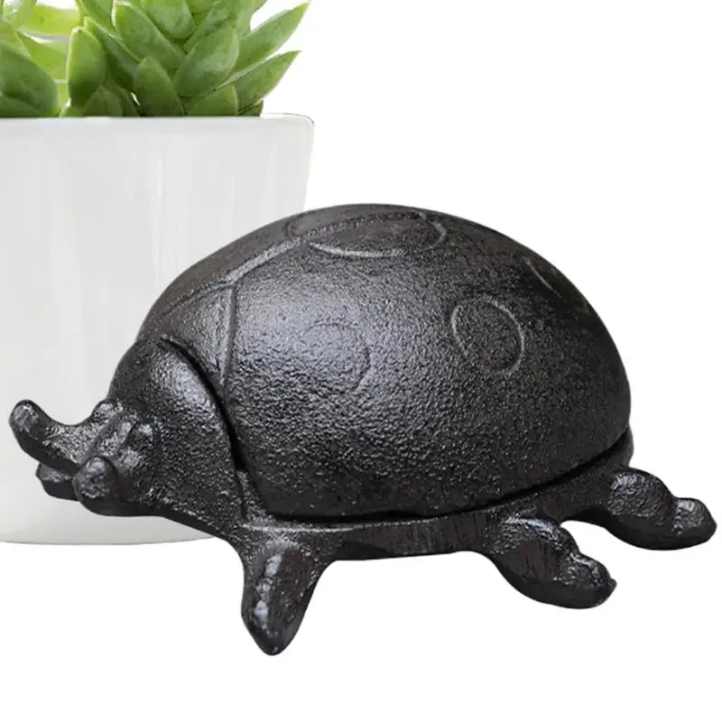 

Animal Statue Storage Box Ladybug Key Bowl Iron Retro Key Box Animal Statue Jewelry Box Rustproof Candy Dish For Entryway &