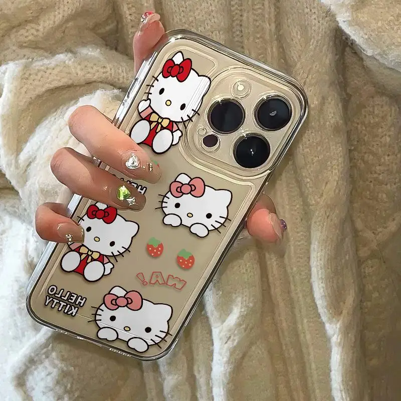 Cartoon Hello Kitty Phone Case for Oppo Realme C63 C65 C67 C55 C53 C35 C33 C31 C30 C20 C21Y 12 11 10 9 9i 4G 5G Back Cover