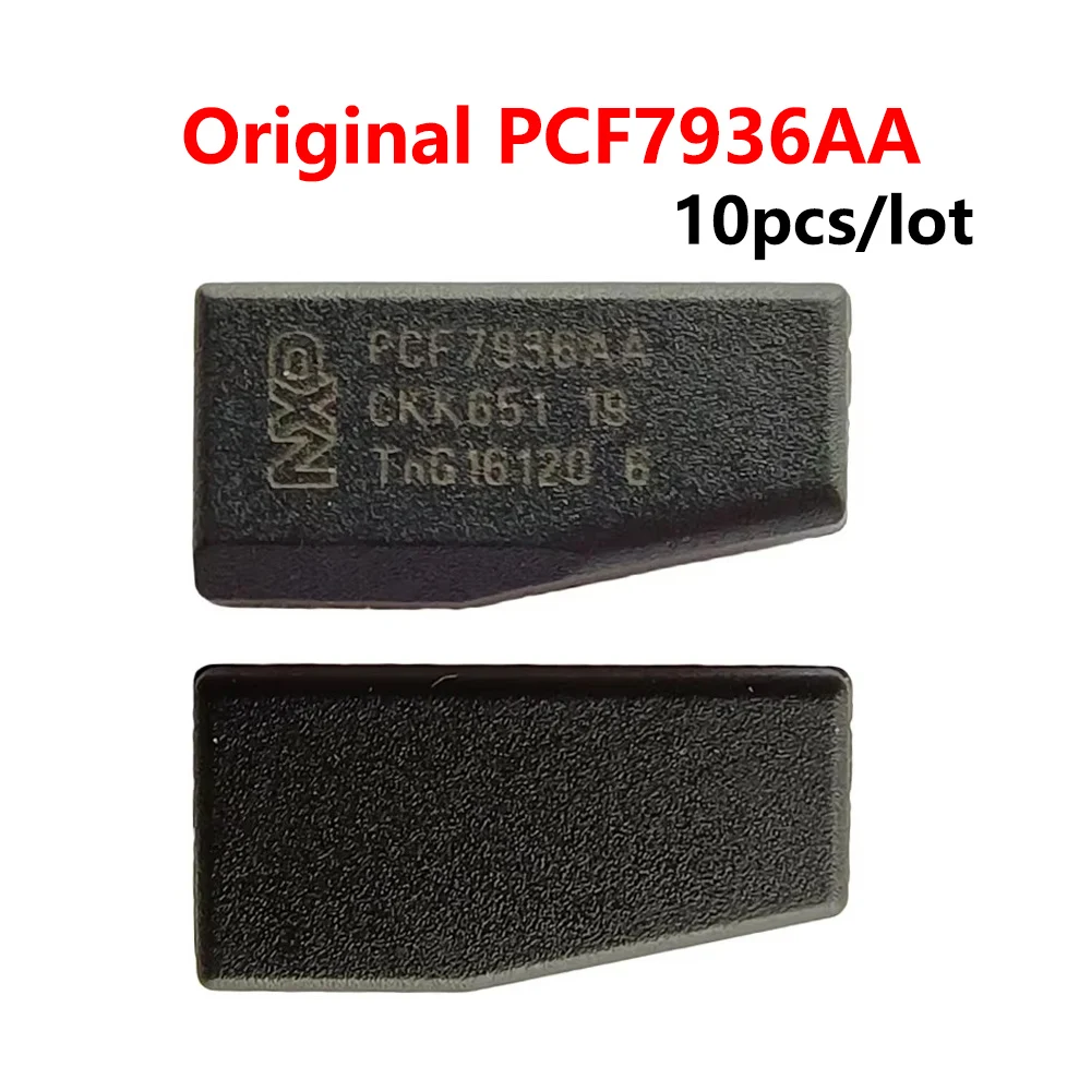 10pcs/lot Original ID46 PCF7936AA Ceramic Blank Transponder Car Key Chip For Honda/Hyundai/Kia/Mitsubishi/Nissan/Peugeot