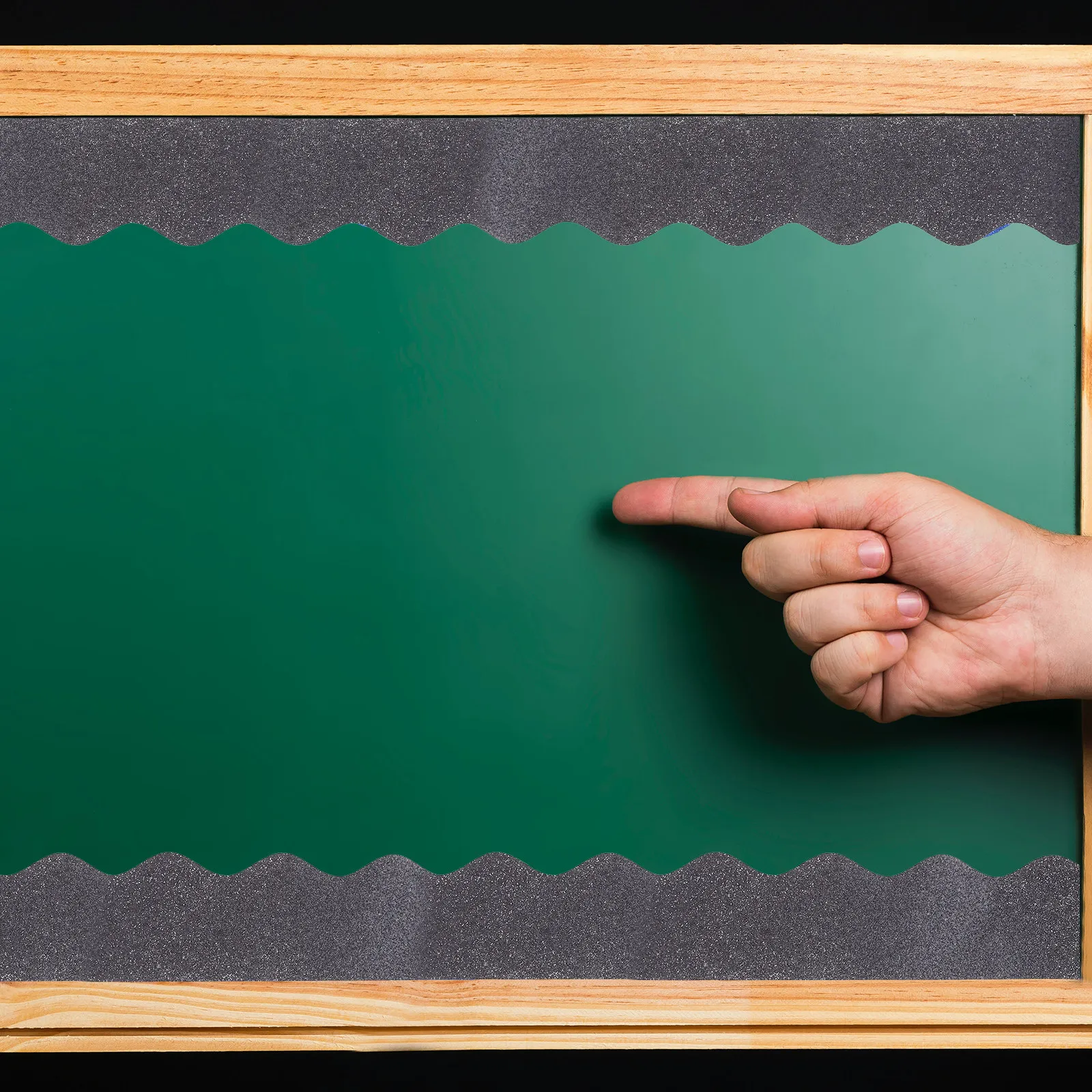1 Roll Replaceable Blackboard Border Paper Glitter Decorative Bulletin Board Trim Classroom School Festival Decoration