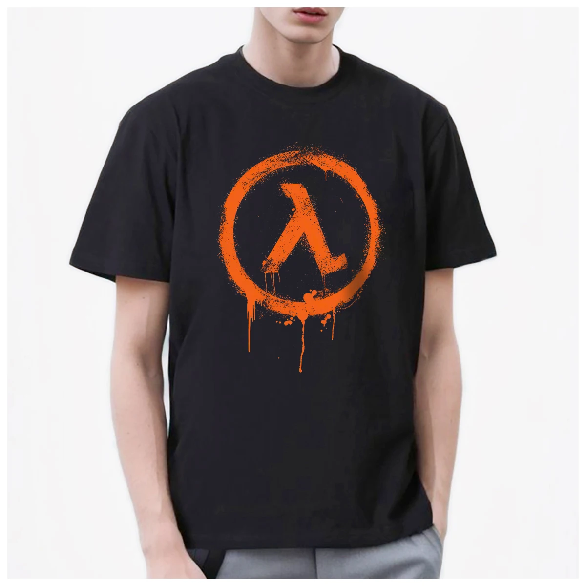 Game Half-Life aperture Science Logo Time travel t shirt men Women Fashion 100% Cotton summer casual Streetwear Unisex O-NECK