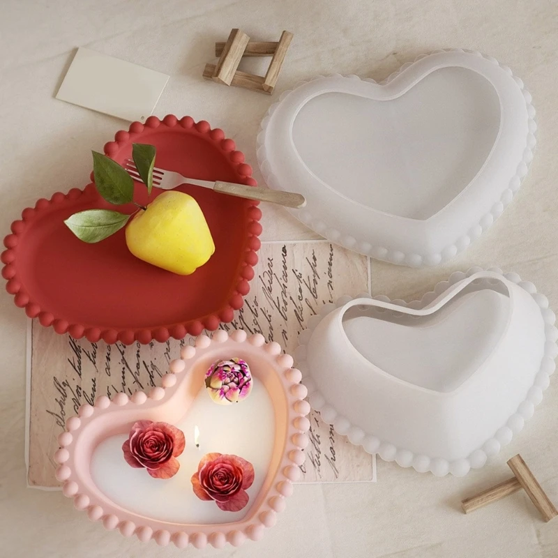 

Holder Mold 3D Cup Silicone Mould Heart Shaped Candlestick Moulds Tealight Molds Jewelry Making Tool Dropship