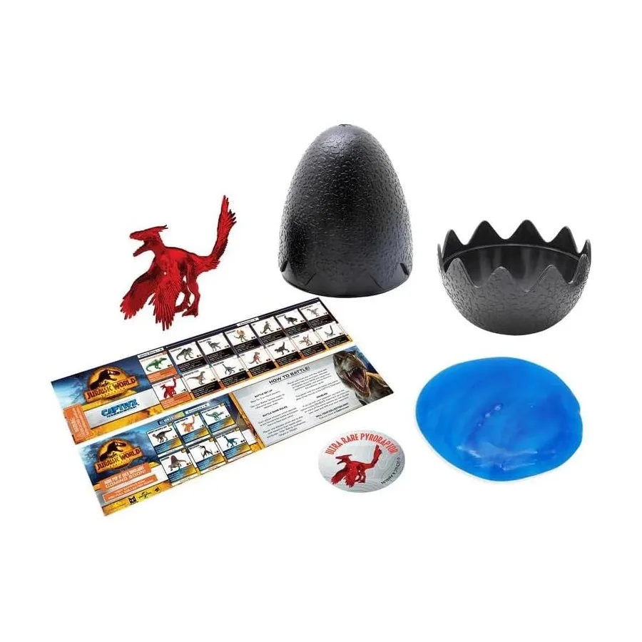 Jurassic World Dominion CAPTIVZ Clash Edition Slime Egg 4-Pack or 1-Pack Increditoyz Bundled Set Blind Box