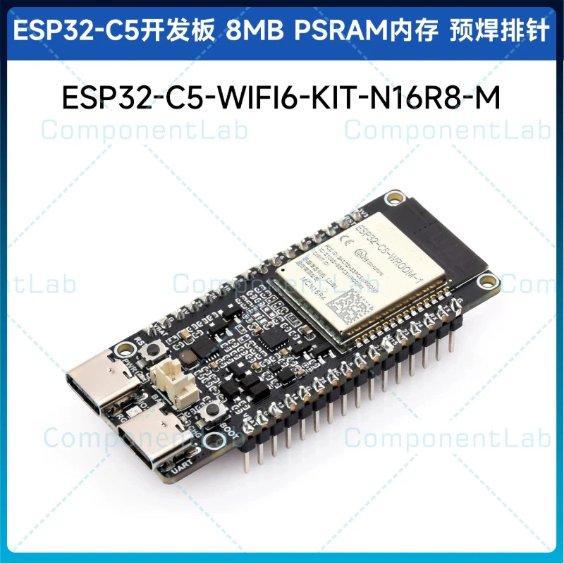For Espressif ESP32‑C5 WROOM Development Board RISC‑V MCU Dual‑Band WiFi6 Bluetooth 5 Compatible for Arduino