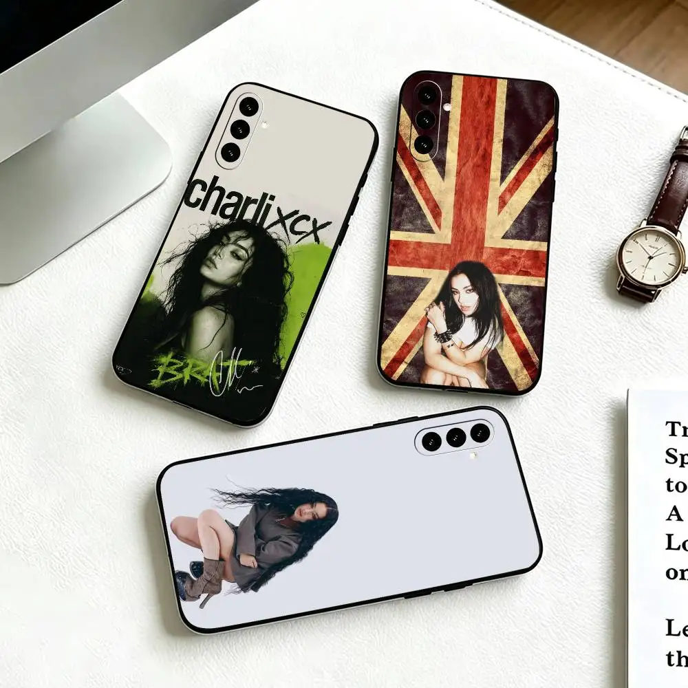 Pop Music Artist C-Charli XCX  Phone Case For Samsung Galaxy A73,A72,A71,A70,A53,A52,A51,Others Soft Black Cover