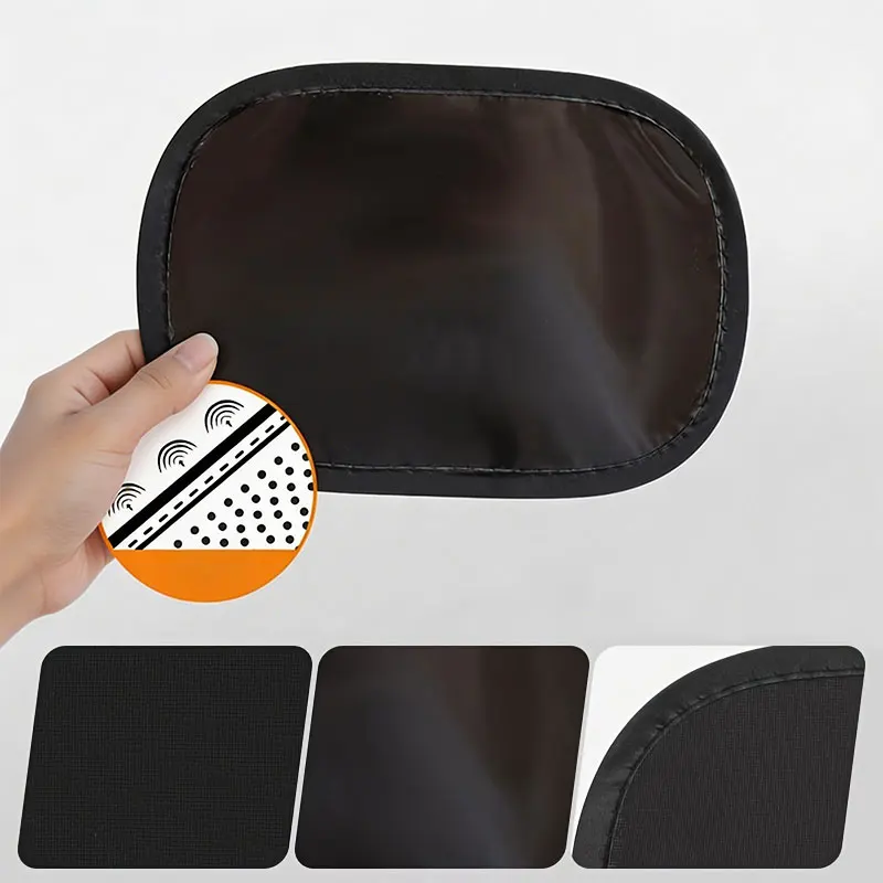 1Pc Car Side Window Sun Shade Static Cling Mini Summer Sun Visor Film No Residue Auto Interior Heat Insulation Shield
