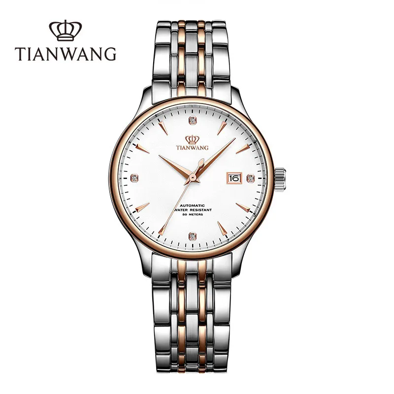 TIAN WANG Women's Watches Business Automatic Mechanical Watch For Ladies Wristwatch Classic Calendar Sapphire Crystal Lady Clock