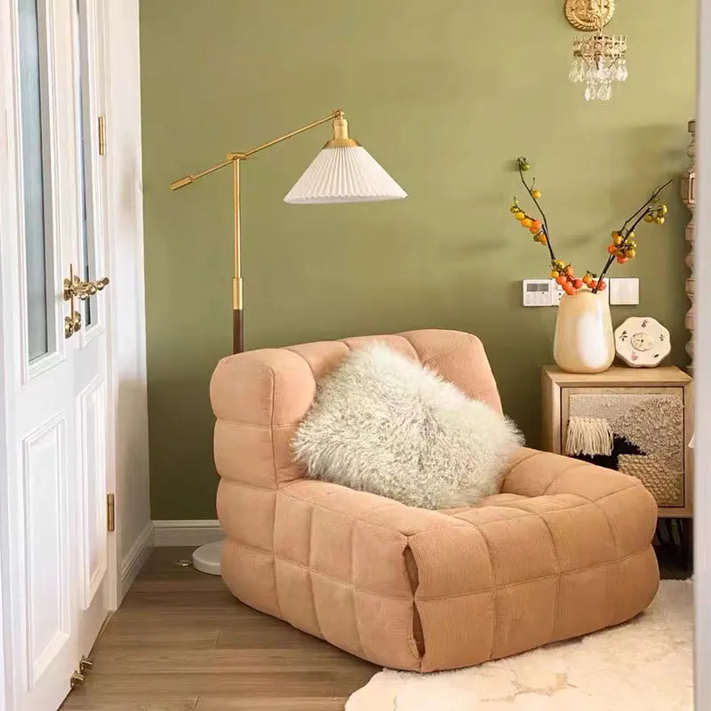 Fabric sofa living room lazy bedroom