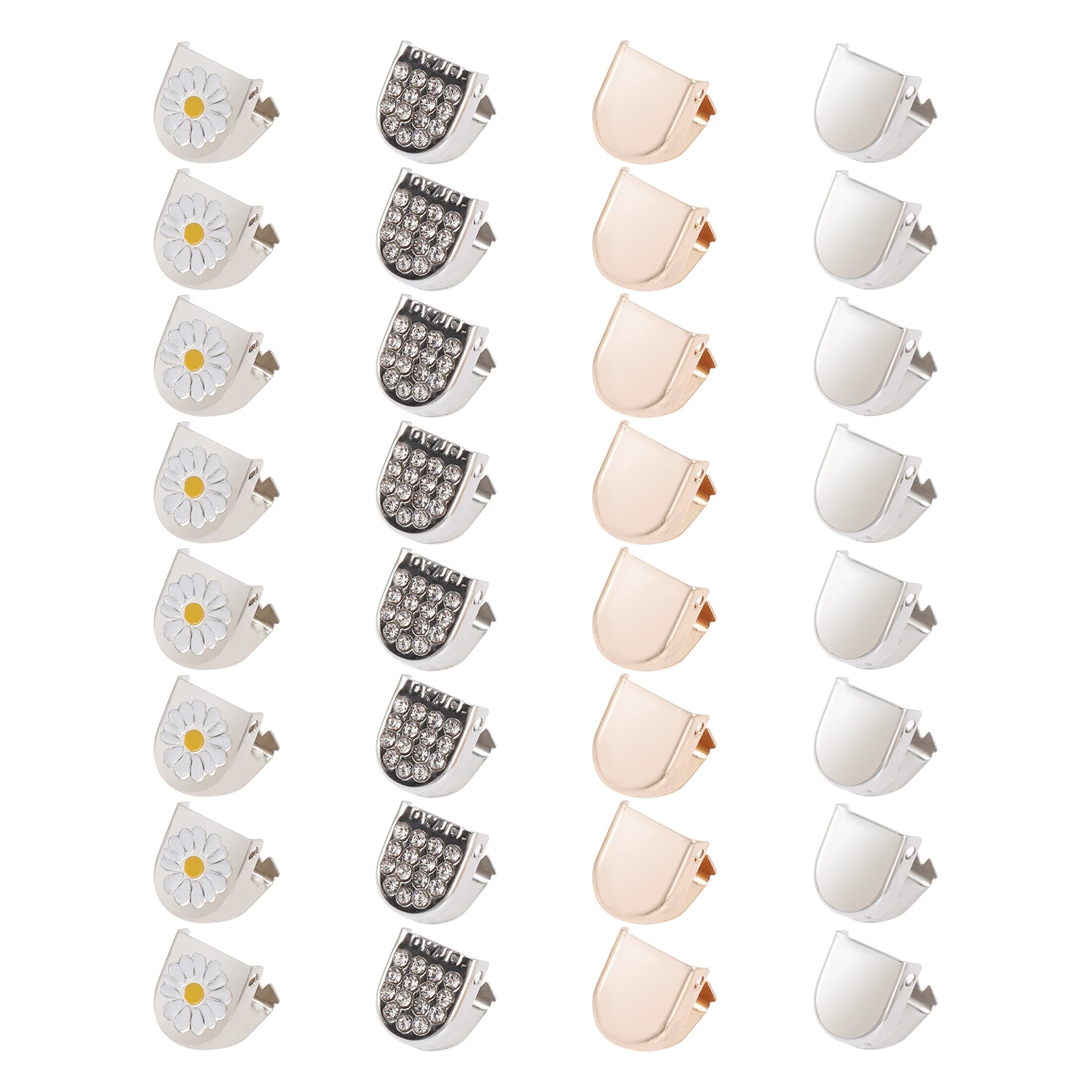 

32pcs Free No Tying Shoelace Buckle Durable Clips Replacement Tips for Shoes Adjustable Lace Locks Shoe Accessories
