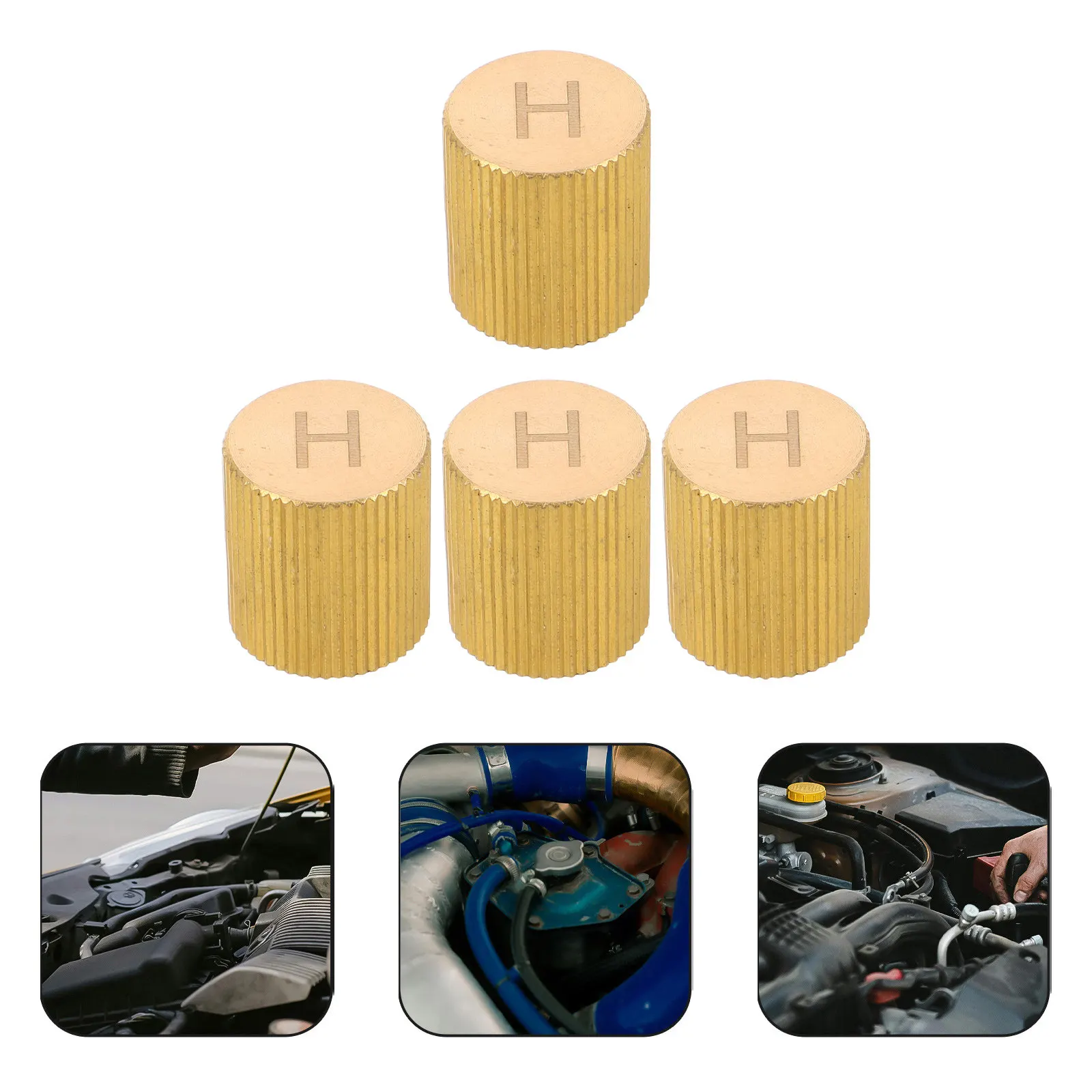 

Комплект из 4 заглушек для клапанов кондиционера 9,5 мм - Защитные колпачки для автомобильных клапанов высокого давления, герметичные, пылезащитные, для автомобильных систем кондиционирования