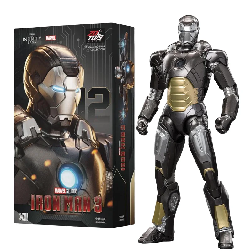 

НОВАЯ оригинальная фигурка ZD Iron Man Tony Stark (Мстители) MK9/MK12/MK37 — Коллекционная модель, настольное украшение и идеальное B