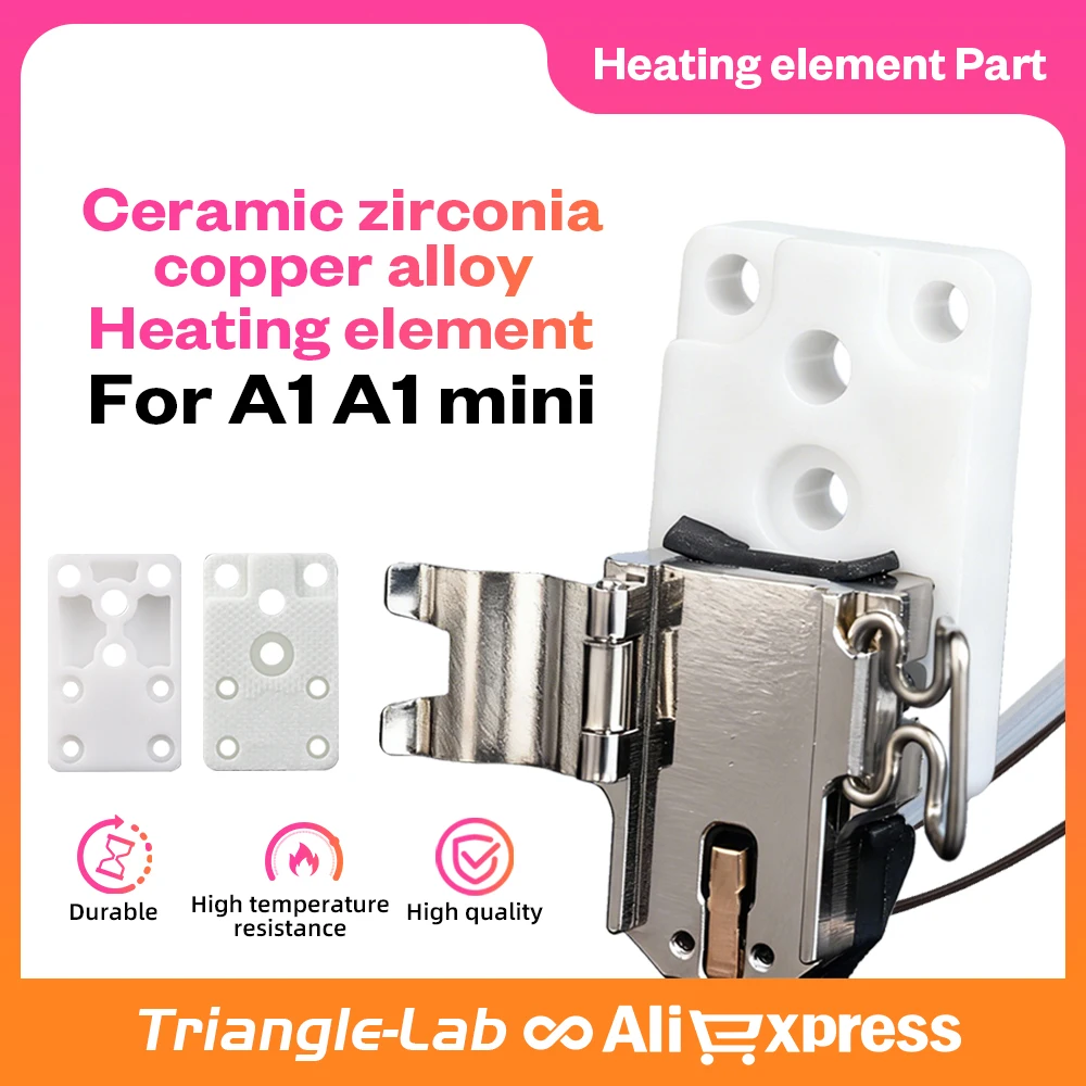 Trianglelab A1/A1 Mini Ceramic Zirconia Copper Alloy Heating Element High Temperature Resistance for AMS BMCU 370C