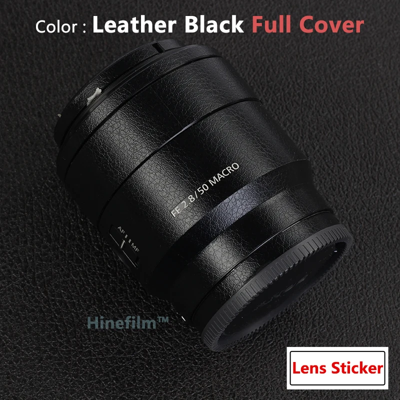50 2.8 Ống Kính Cao Cấp Decal Da Cho Sony FE 50Mm F/2.8 Macro SEL50M28 Ống Kính Bảo Vệ Chống-scratch Bìa Phim Sticker
