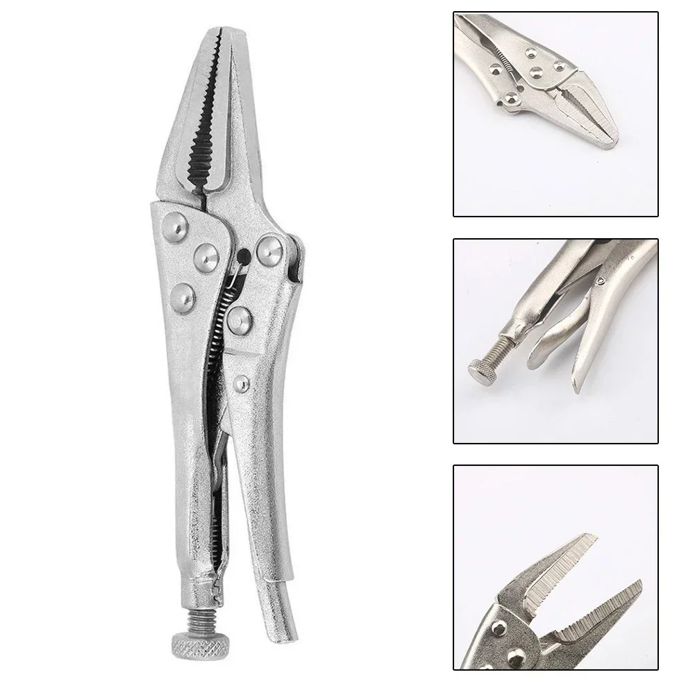 

6.5 Inch Chrome Vanadium Long Nose Jaw Locking Pliers Assorted Locking Welding Clamp High Quality Vise