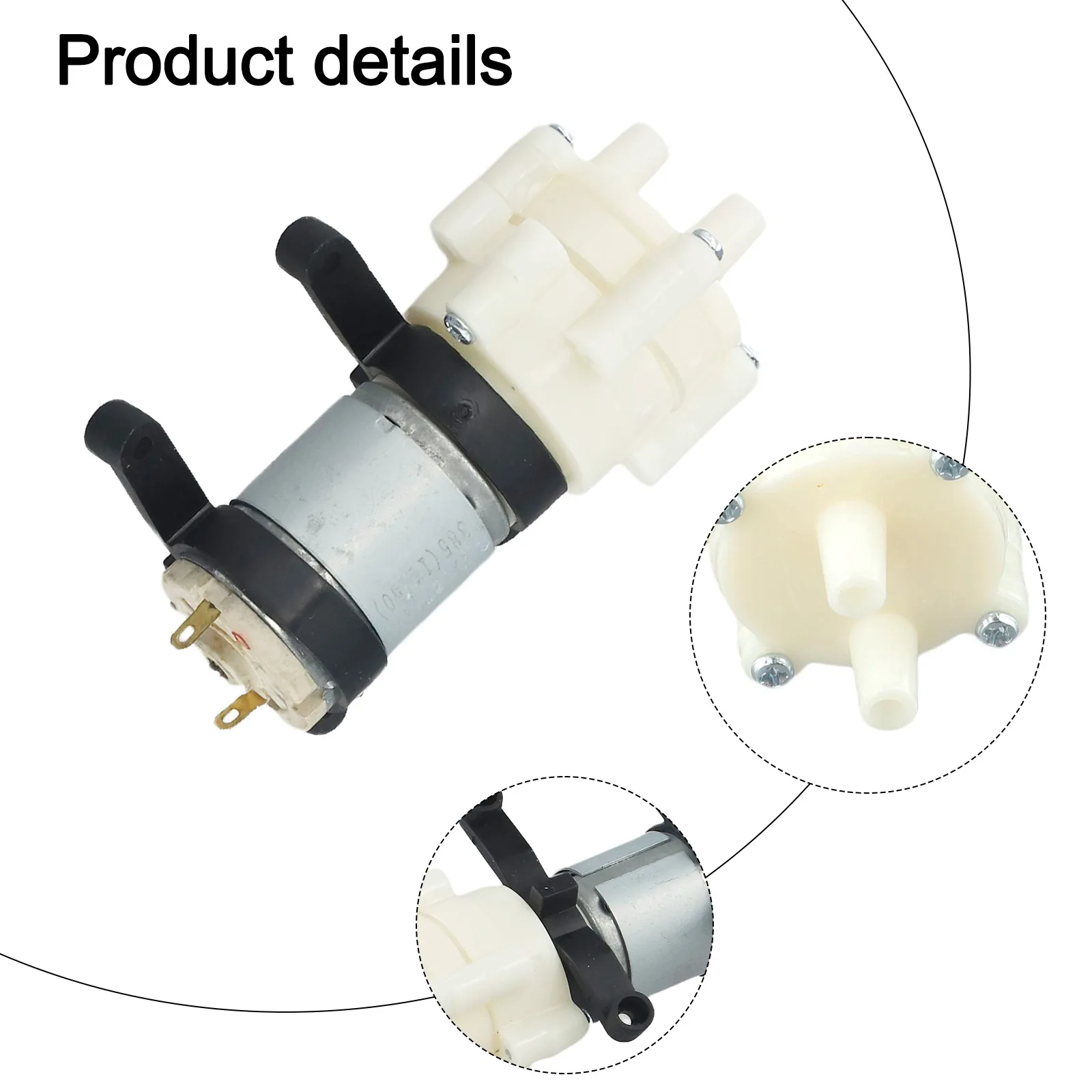 Water Pump Diaphragm Pump For Inflatable Pool Water Cooled DC 6V To 12V EK1856 1.5-1.8L/Min Air Diaphragm Pump Black