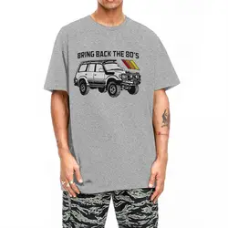 Vintage Land Cruiser FJ 80 T Shirt Men Women's Cotton Off Road Off-road Tee Shirt New Arrival Clothing