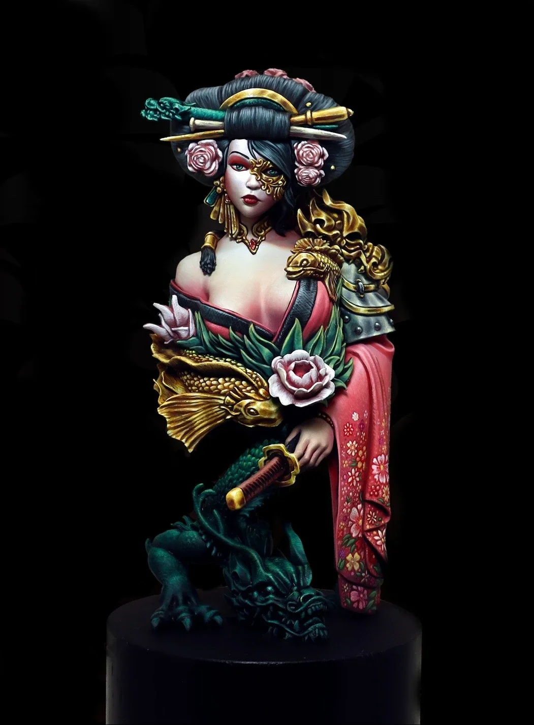 1/9 수지 모델 흉상 GK, 조립되지 않은 도색되지 않은 키트