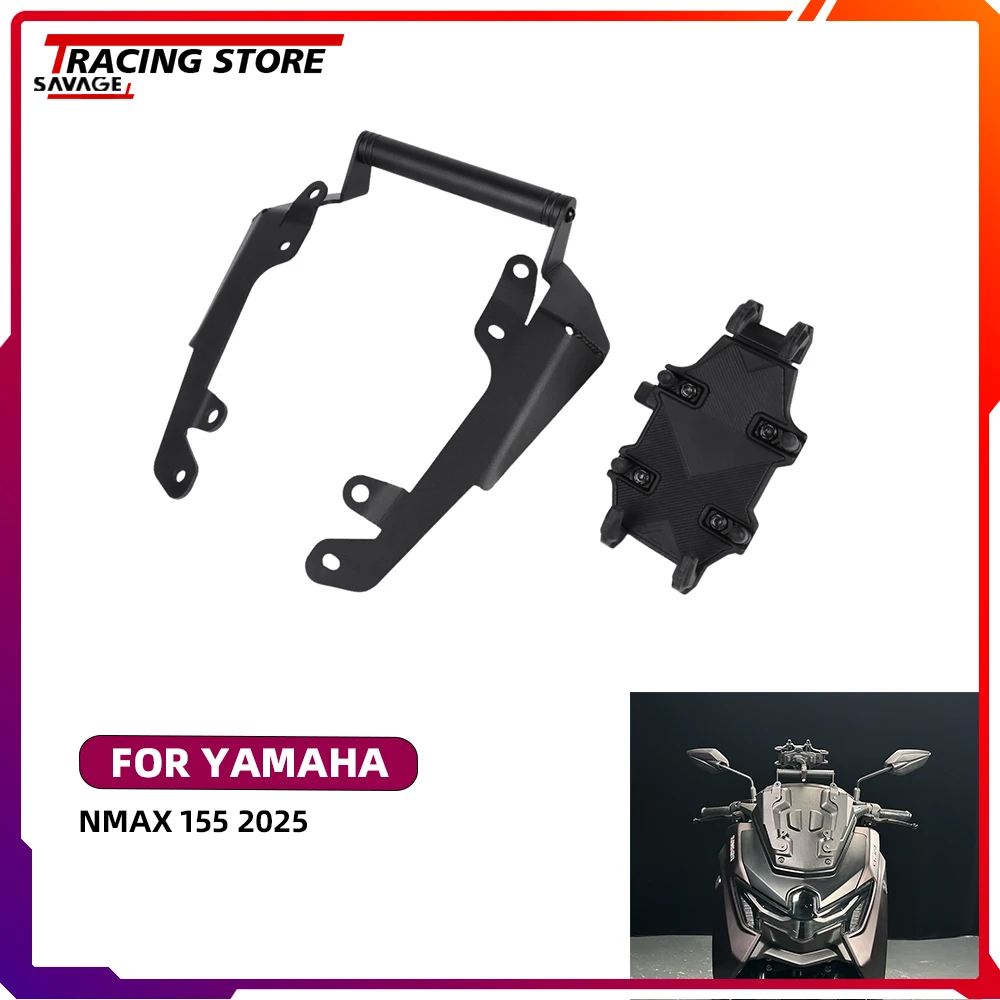 

Motorycle 22mm Handlebar Extension Mobile Phone GPS Sat Nav Holder Navigation Mounting Bracket For Yamaha NMAX 155 2025 NMAX155