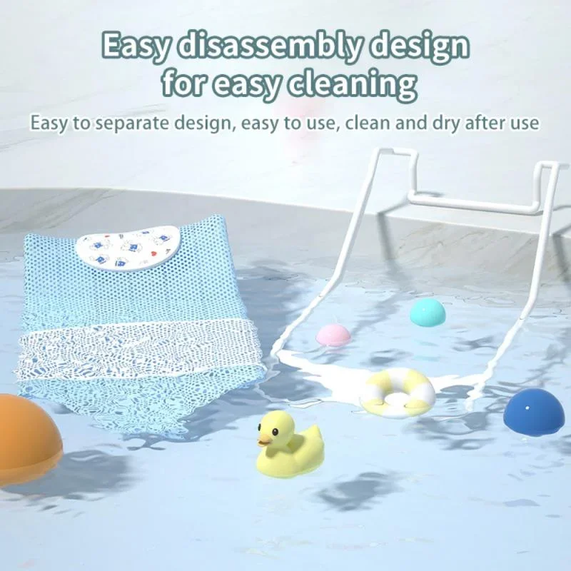 

Baby Summer Shower Mat Headrest Bath Bed Newborn Baby Non Slip Shower Net Portable Hanging Bath Mat Children's Bath Products