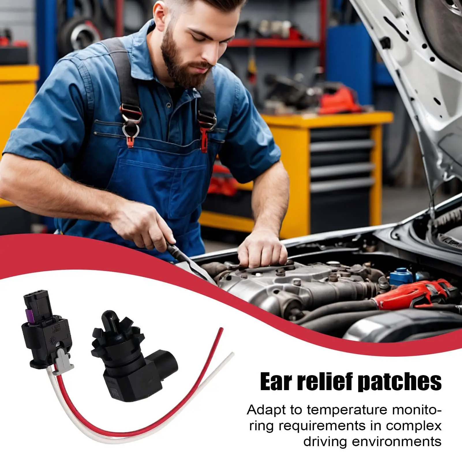 

For Chevrolet Buick GM Cadillac Air Ambient Temperature Sensor Professional Replacement Accessories Outside Cable Ambient Air