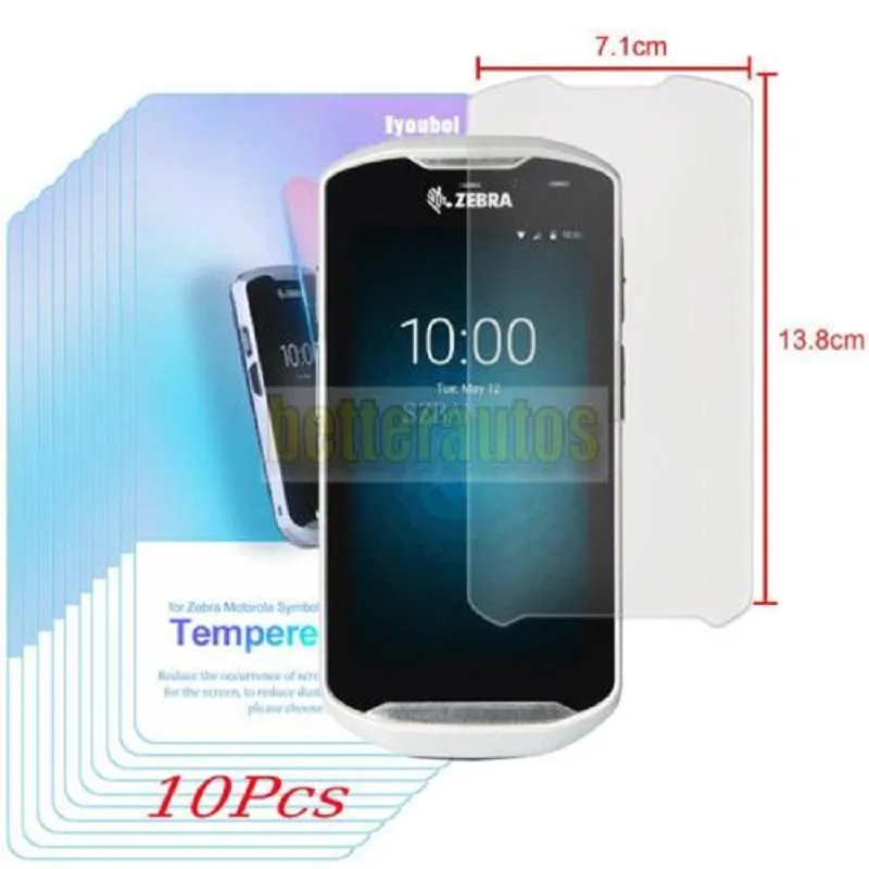 12Pcs Tempered film Glass Screen Protector for Motorola Zebra TC51 TC510K TC56