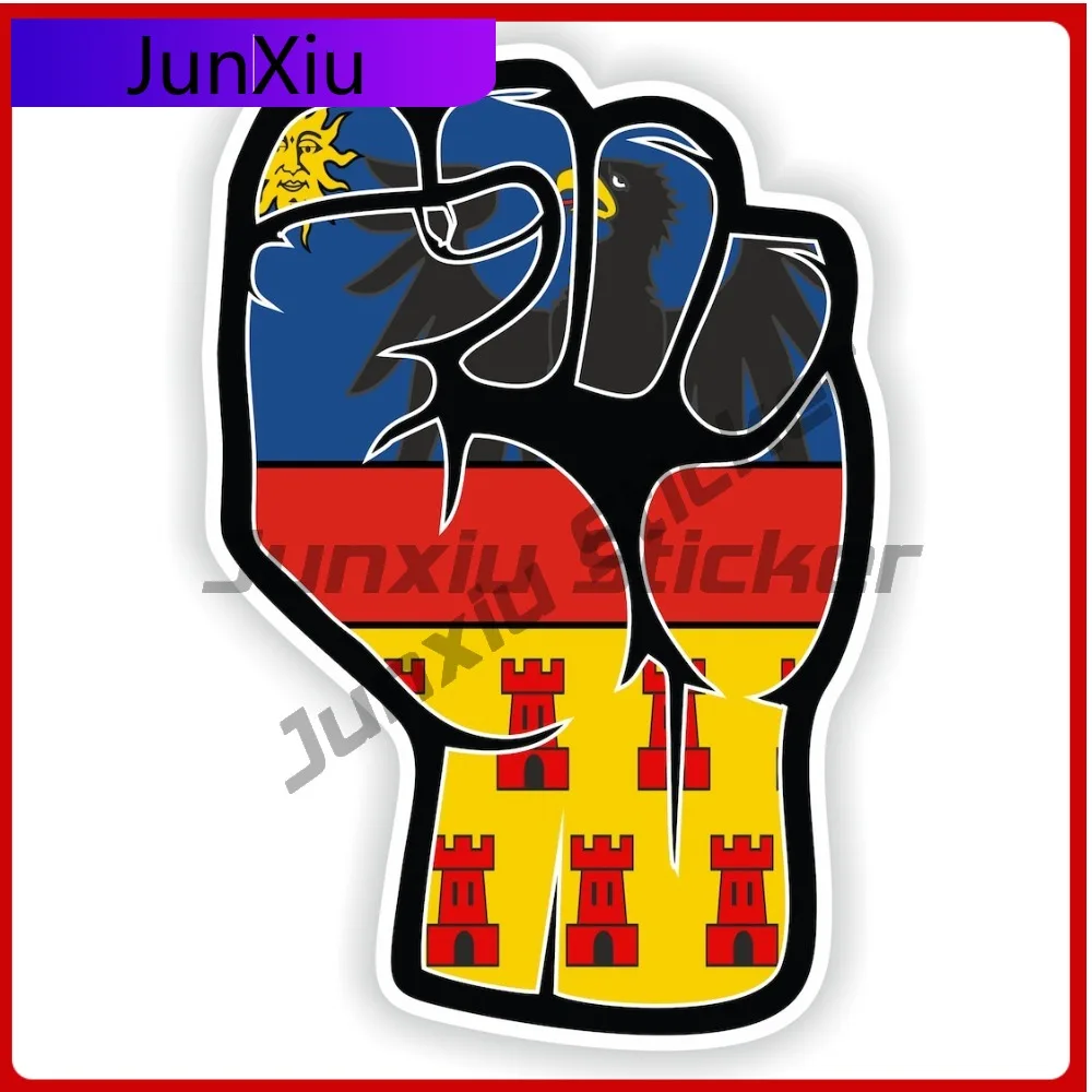

Transylvania Flag Fist Hand Sticker Accessories Decals Motorcycle Stickers Suv Covers Outdoor Sun Protection Auto Sticker Campin