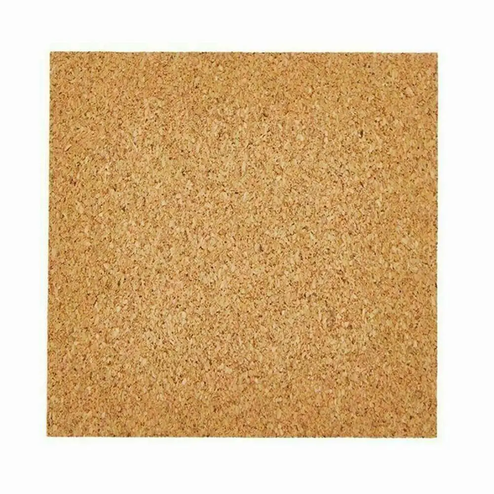 40Pcs Cork Coasters Square Cork Mat Self-adhesive DIY Backing Sheet For Home Bar Natural Wine Drink Tea Coffee Coaster