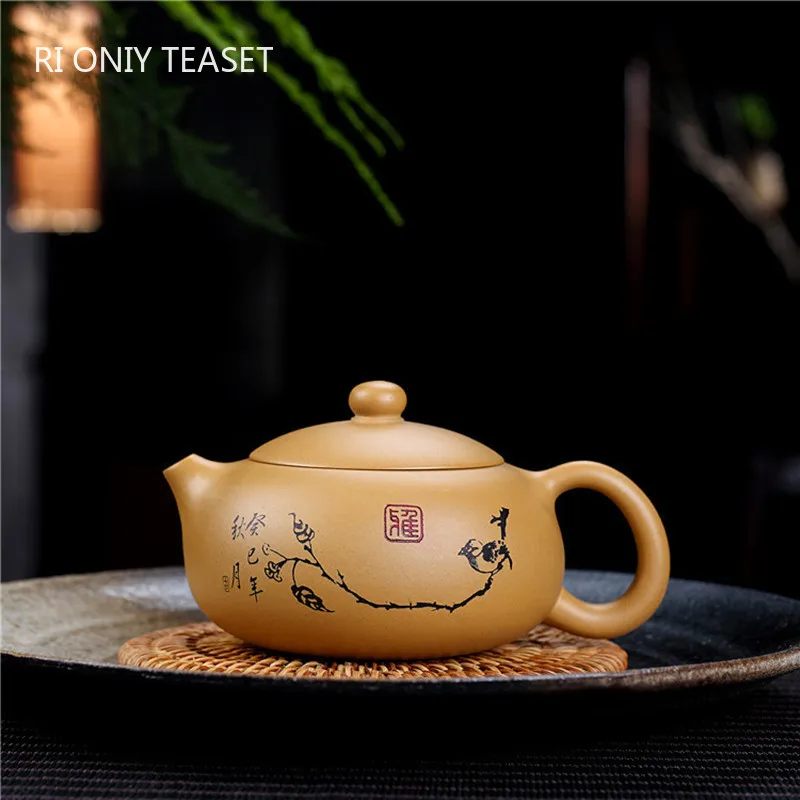 

230ml Yixing Tradition Purple Clay Teapot Handmade Tea Pot Beauty Tea Infuser Kettle Household Chinese Zisha Tea Set Teaware