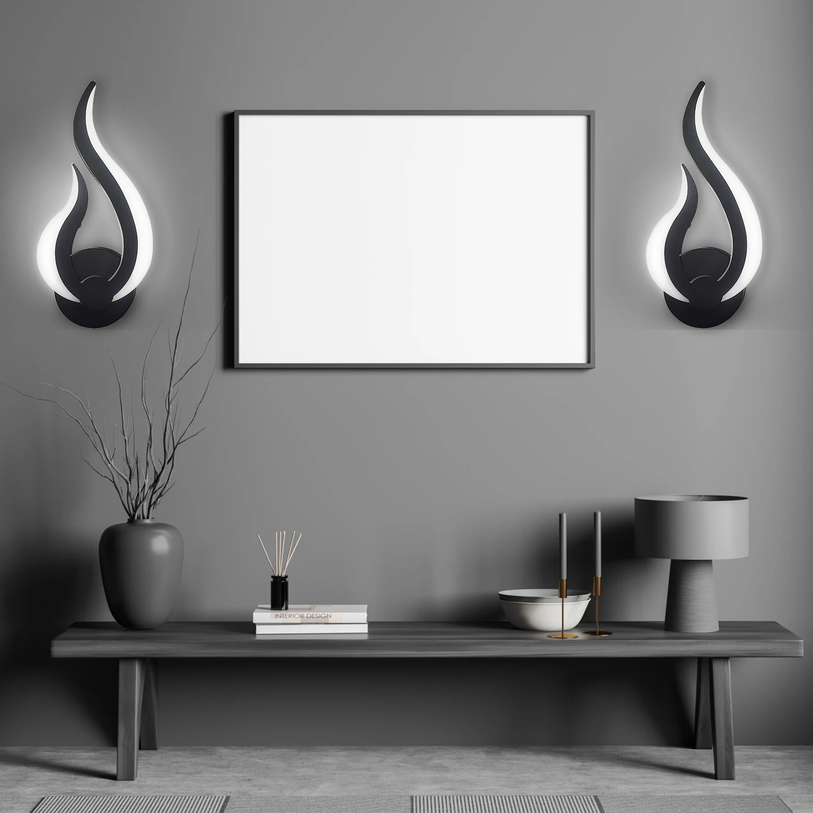 2Pack Plug In Moderne Schans Led Wandlamp 2 In 1 Up Down Lamp Binnenverlichting