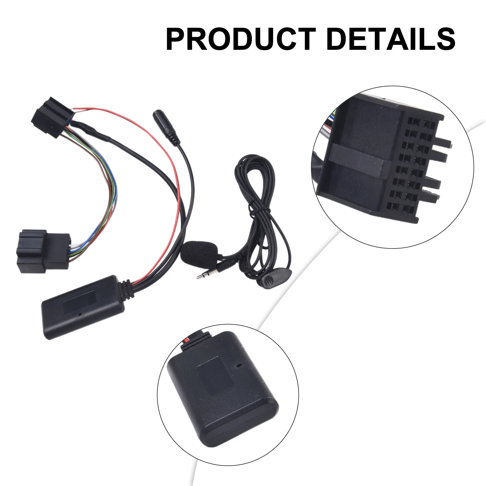 Aux In Adaptor Cable Audio Receiver Car Electronics Black Mp3 Aux In Adaptor Cable Module Handfree Phone Audio Receiver